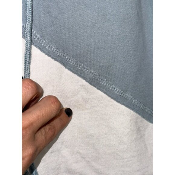 Umgee USA Women's Small Color Block 100% Cotton Hooded Drawstring Sweatshirt - Picture 3 of 9